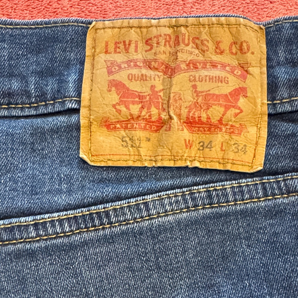 Slim Straight Men's Jeans in Dark Blue - Picture 6 of 9